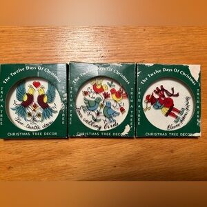 3 of 12 Days of Christmas Ornament Collection